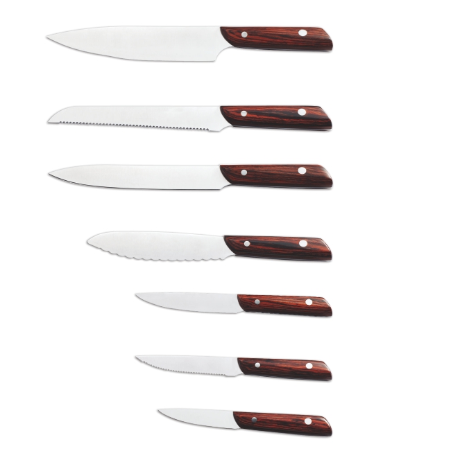 w008 11-pcs kitchen knife set
